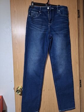 True Religion High Rise Women's Jeans in Dark Blue Wash